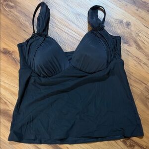 Black Tankini swimsuit w/underwire